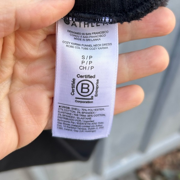 Athleta Cozy Karma Funnel Neck Dress, Size Small - Picture 10 of 10